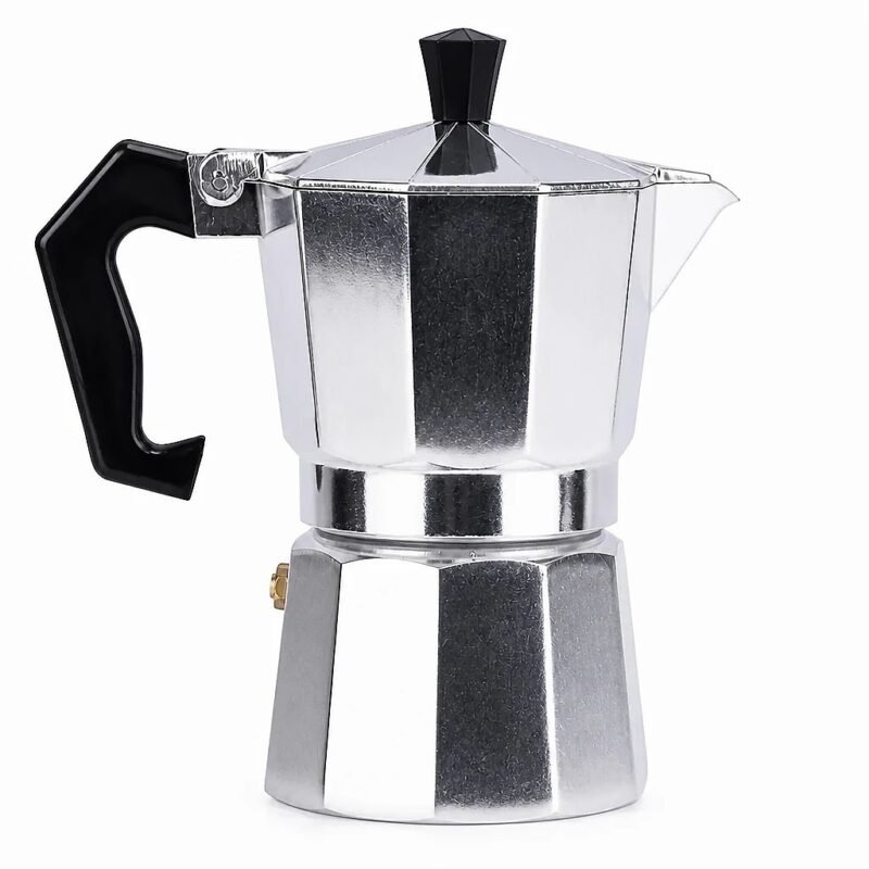 Aluminium Moka Pot, 150 ml, side profile