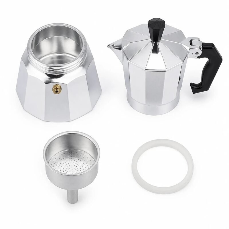 Aluminium Moka Pot, 150 ml, what is in the box