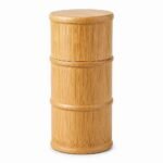 Bamboo Storage Canister, 18 cm — side profile Bamboo Storage Canister, 18 cm, side profile