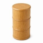 Bamboo Storage Canister, 18 cm — top three-quarter angle Bamboo Storage Canister, 18 cm, top three-quarter angle