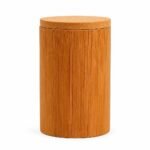 Bamboo Tea Caddy — side profile Bamboo Tea Caddy, side profile