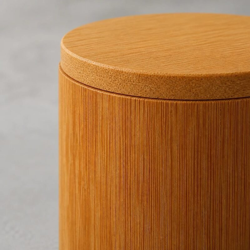 Bamboo Tea Caddy, detail