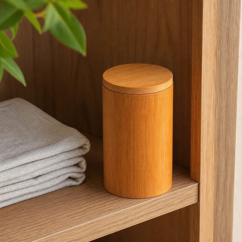 Bamboo Tea Caddy, at rest