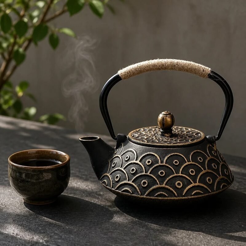 Cast Iron Teapot, 900 ml, at rest