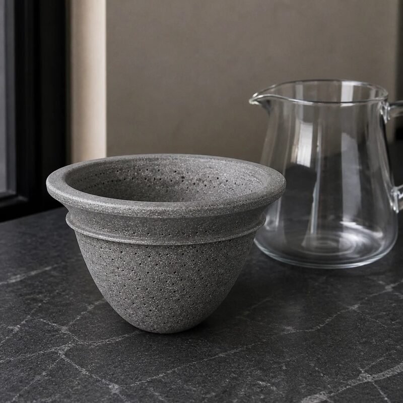 Ceramic Microporous Tea Filter, at rest