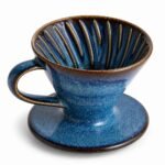 Ceramic Pour Over Dripper, top three-quarter angle