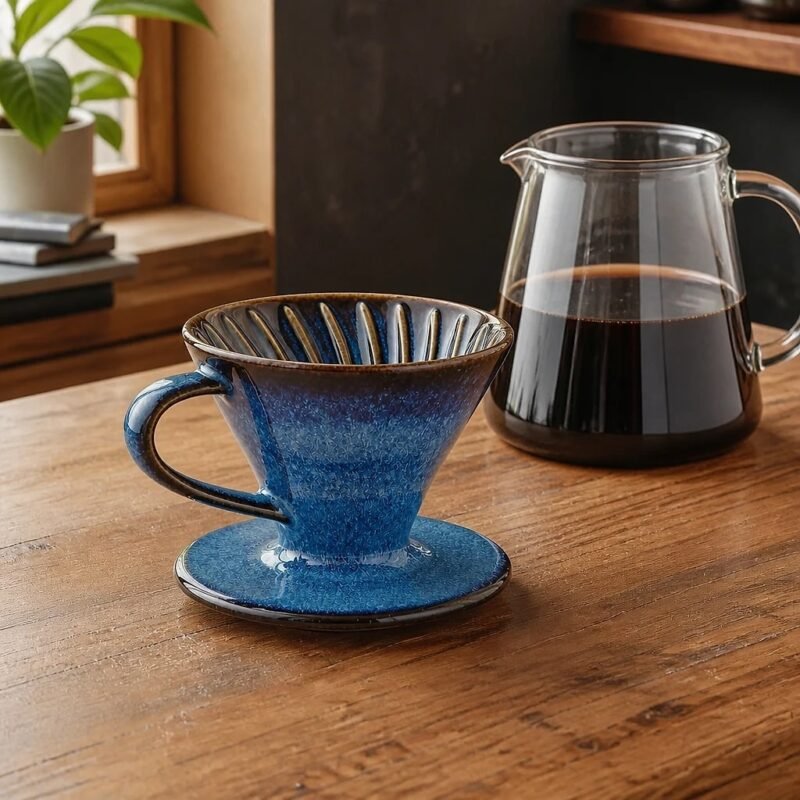 Ceramic Pour Over Dripper, at rest