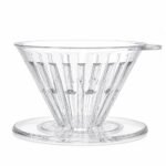 Clear Pour Over Dripper, 1 to 4 Cups, side profile