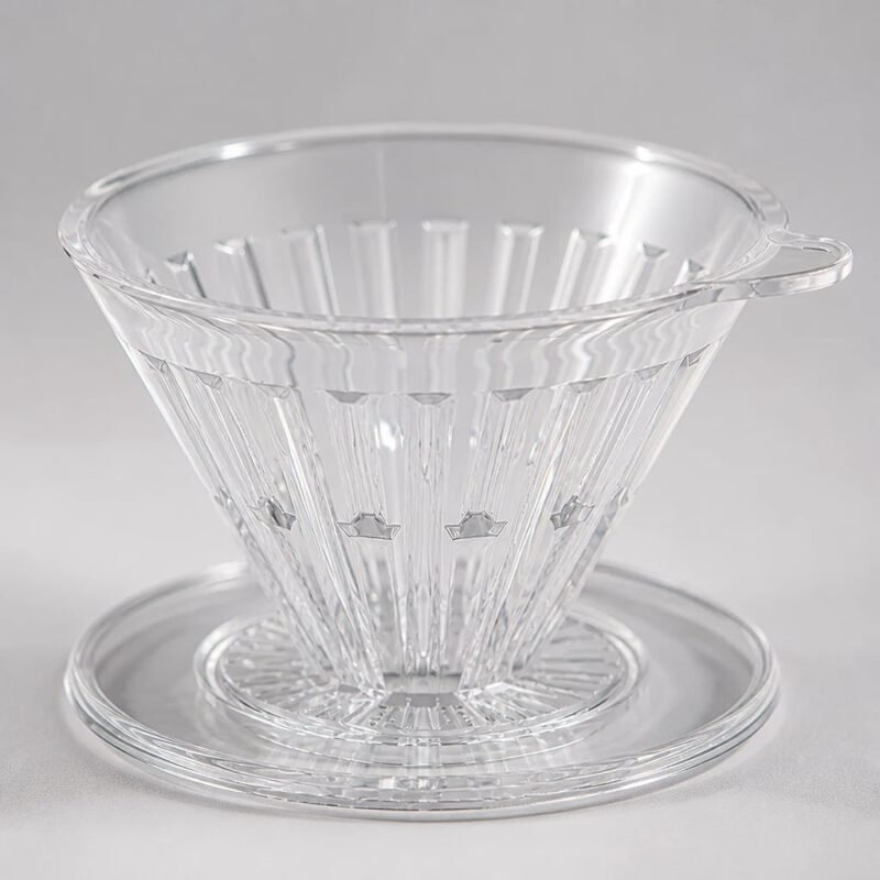 Clear Pour Over Dripper, 1 to 4 Cups, detail