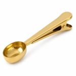 Coffee Scoop with Bag Clip, top three-quarter angle