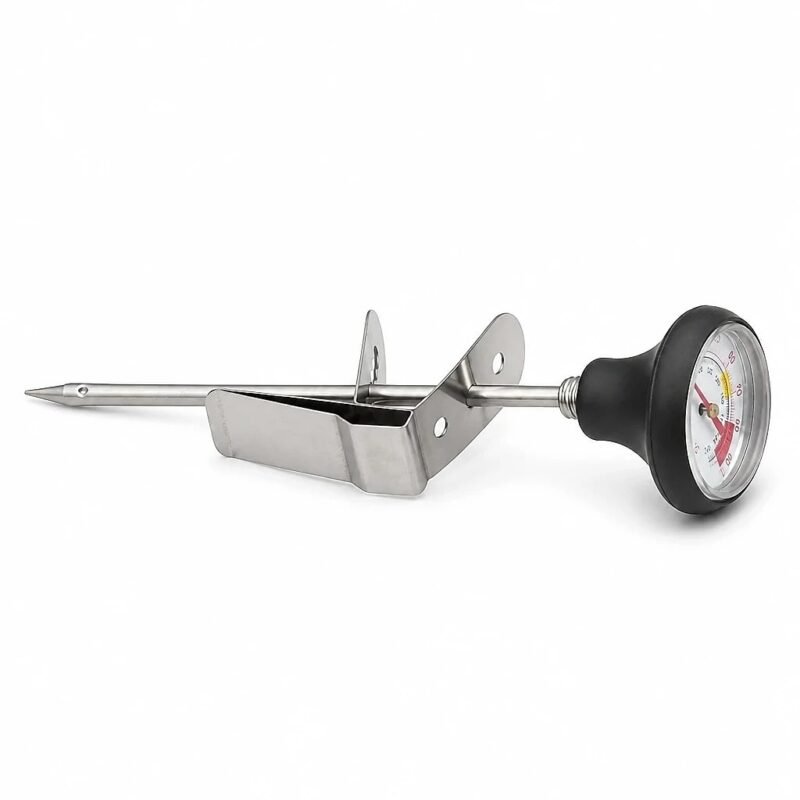 Coffee Thermometer with Pitcher Clip, side profile