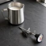 Coffee Thermometer with Pitcher Clip, at rest