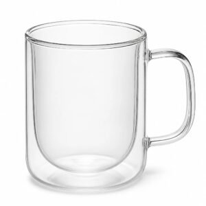 Double Wall Glass Mug with Handle, main packshot