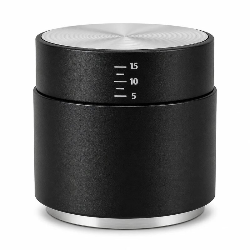 Espresso Tamper with WDT Needle Head, side angle