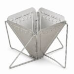 Folding Pour Over Stand — top three-quarter angle Folding Pour Over Stand, top three-quarter angle