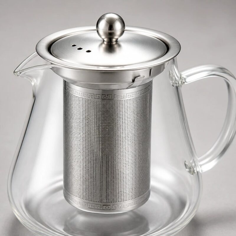 Glass Teapot with Stainless Infuser, 750 ml, detail