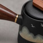 Hand Painted Side Handle Teapot, 290 ml — detail Hand Painted Side Handle Teapot, 290 ml, detail
