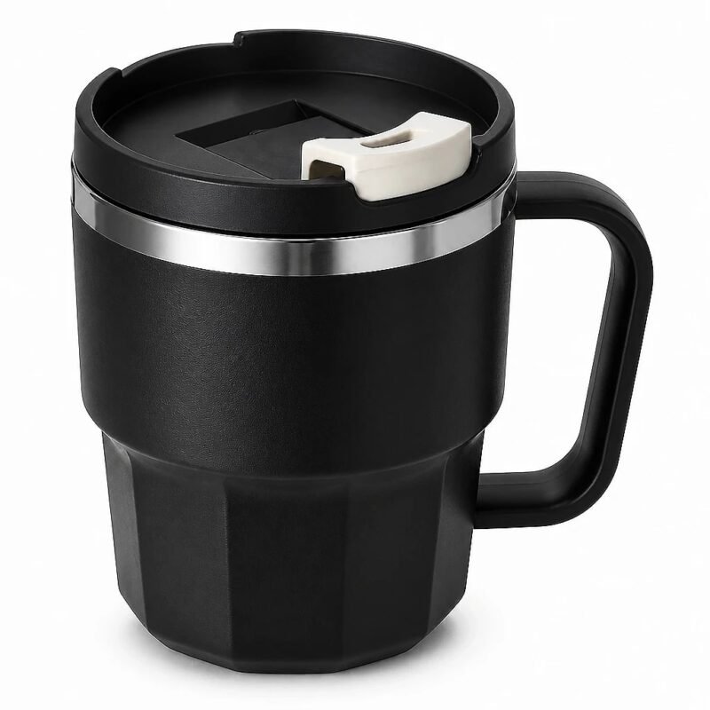 Insulated Travel Mug, 400 ml, side profile