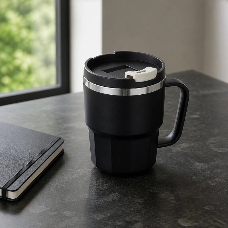 Insulated Travel Mug, 400 ml, at rest