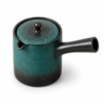 Kyusu Side Handle Teapot, 150 ml — top three-quarter angle Kyusu Side Handle Teapot, 150 ml, top three-quarter angle
