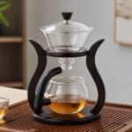 Magnetic Gongfu Tea Brewer with Stand, at rest