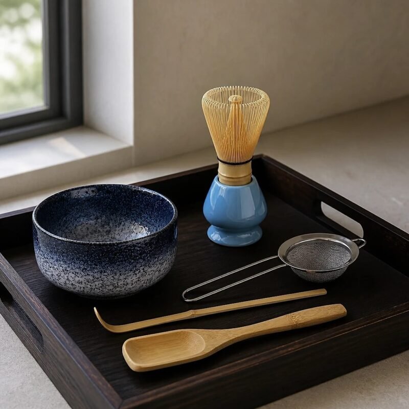 Matcha Set, Six Pieces, at rest