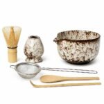 Matcha Whisk and Bowl Set, Six Pieces — side profile Matcha Whisk and Bowl Set, Six Pieces, side profile