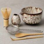 Matcha Whisk and Bowl Set, Six Pieces — detail Matcha Whisk and Bowl Set, Six Pieces, detail