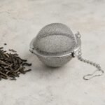 Mesh Tea Infuser Ball with Chain — at rest Mesh Tea Infuser Ball with Chain, at rest