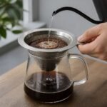 Paperless Mesh Dripper, in use