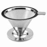 Reusable Stainless Steel Cone Coffee Filter — main packshot Reusable Stainless Steel Cone Coffee Filter, main packshot