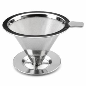 Reusable Stainless Steel Cone Coffee Filter, main packshot