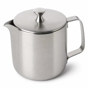 Stainless Steel Milk Pitcher with Lid, main packshot