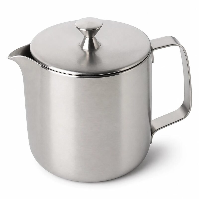 Stainless Steel Milk Pitcher with Lid, main packshot