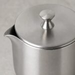 Stainless Steel Milk Pitcher with Lid, detail