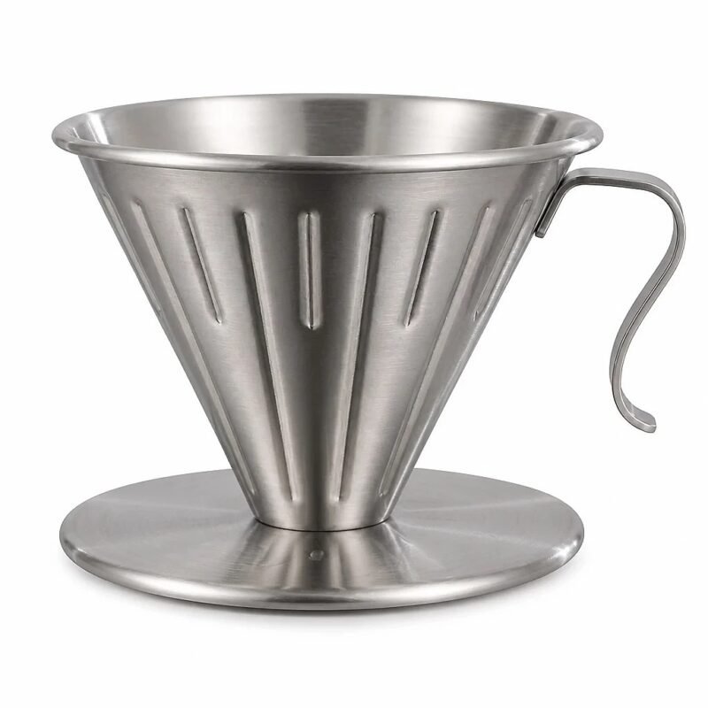 Stainless Pour Over Dripper, 02 Size, side profile