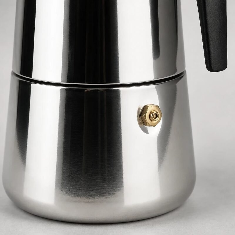 Stainless Steel Moka Pot, 300 ml, detail
