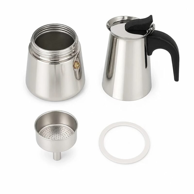 Stainless Steel Moka Pot, 300 ml, what is in the box