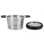 Tea Infuser Basket with Lid, side profile