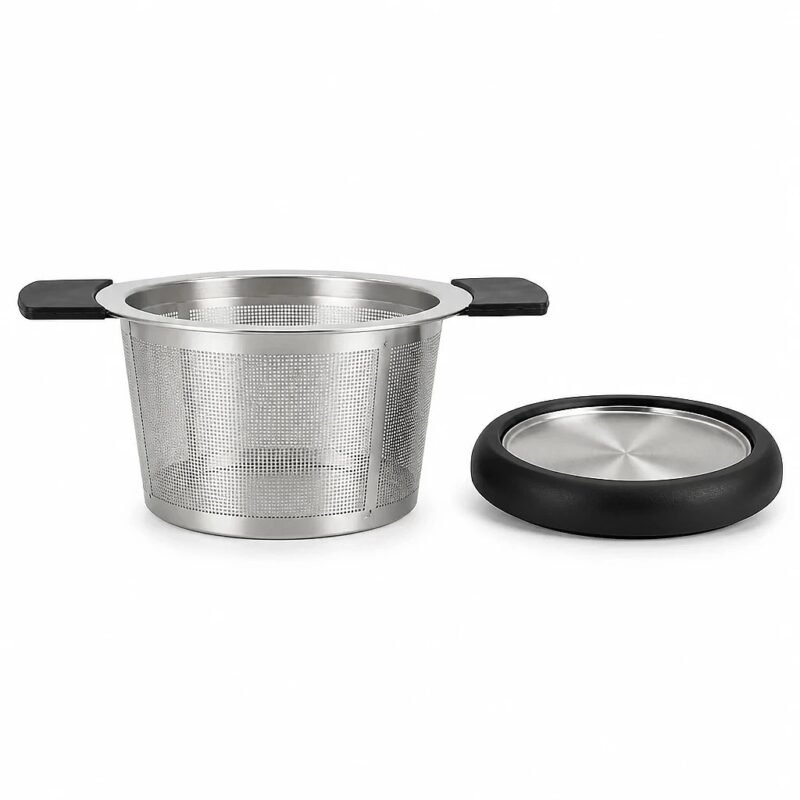 Tea Infuser Basket with Lid, side profile