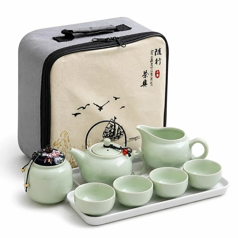 Travel Tea Set with Carry Case — main packshot Travel Tea Set with Carry Case, main packshot