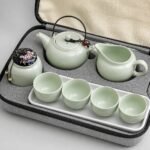 Travel Tea Set with Carry Case — detail Travel Tea Set with Carry Case, detail