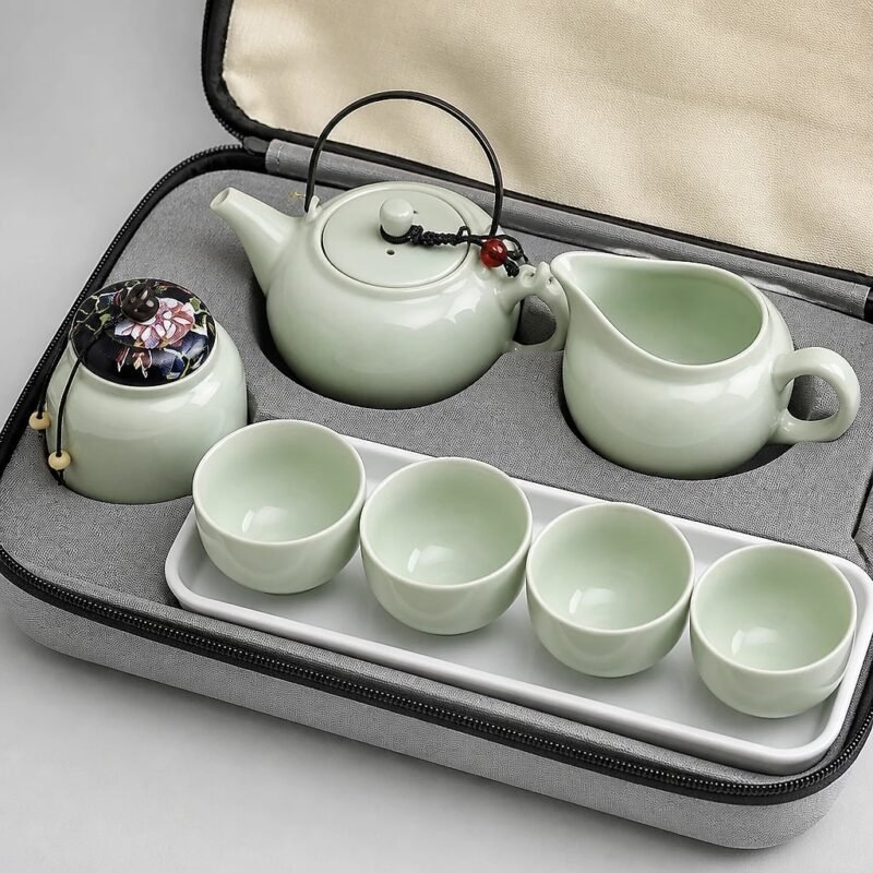 Travel Tea Set with Carry Case, detail