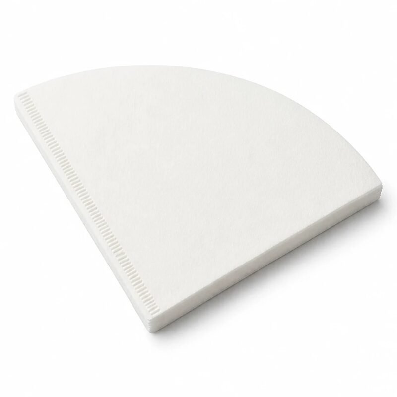 V02 Cone Filter Papers, 50 Sheets, top three-quarter angle