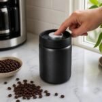 Vacuum Sealed Coffee Canister, 1.2 L, in use