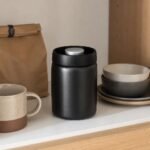 Vacuum Sealed Coffee Canister, 1.2 L, in a kitchen setting