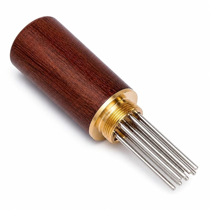 WDT Distribution Tool, Rosewood Handle, top three-quarter angle