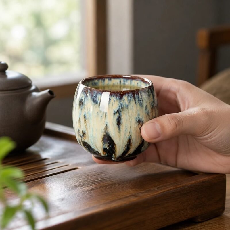 Ceramic Kung Fu Teacup, 110 ml