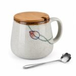 Ceramic Mug with Lid and Spoon, main packshot Ceramic Mug with Lid and Spoon