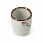 Ceramic Sake Cup, 50 ml, top three-quarter angle Ceramic Sake Cup, 50 ml